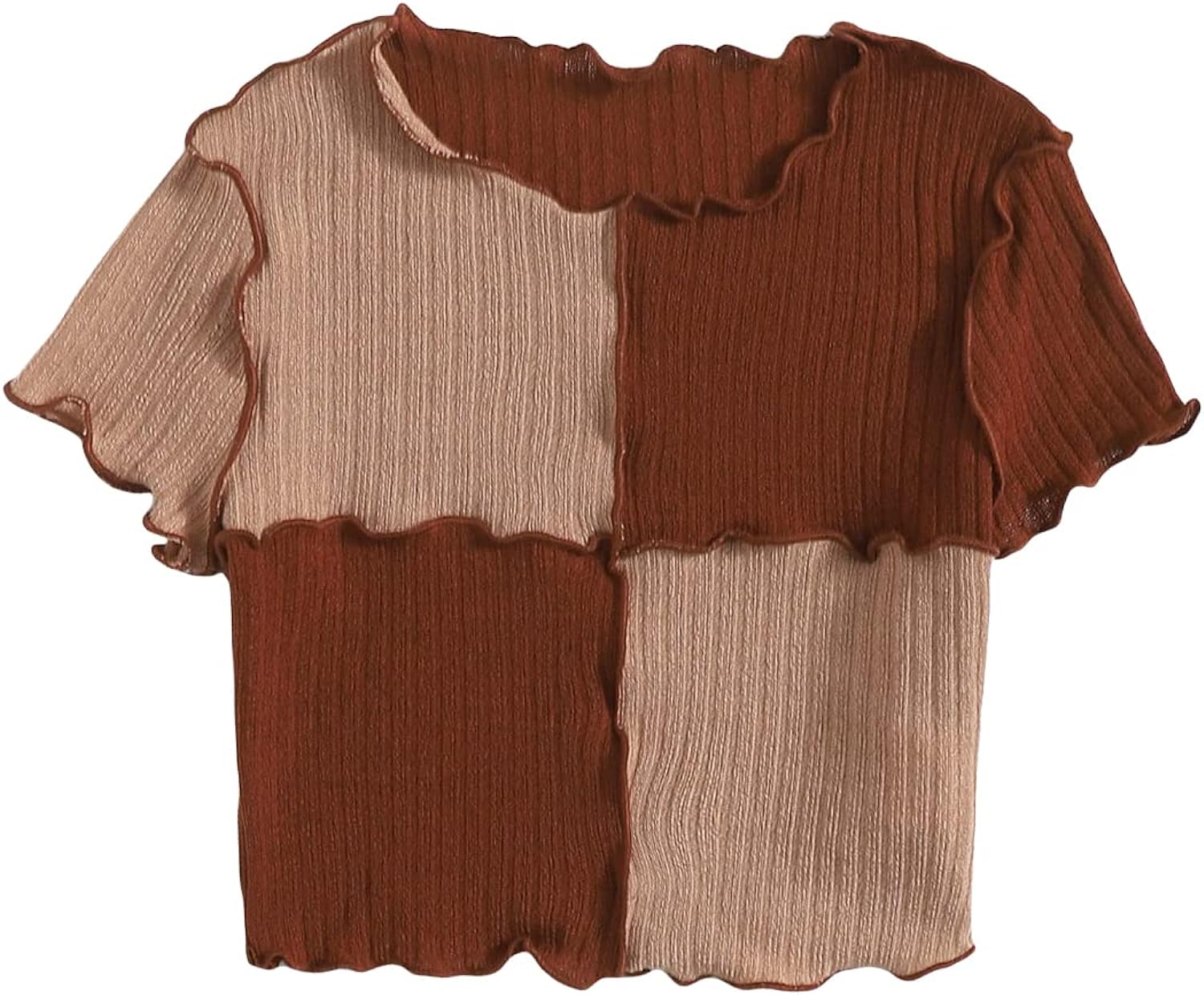  Milumia Women's Colorblock Rib Knit Long Sleeve Doll