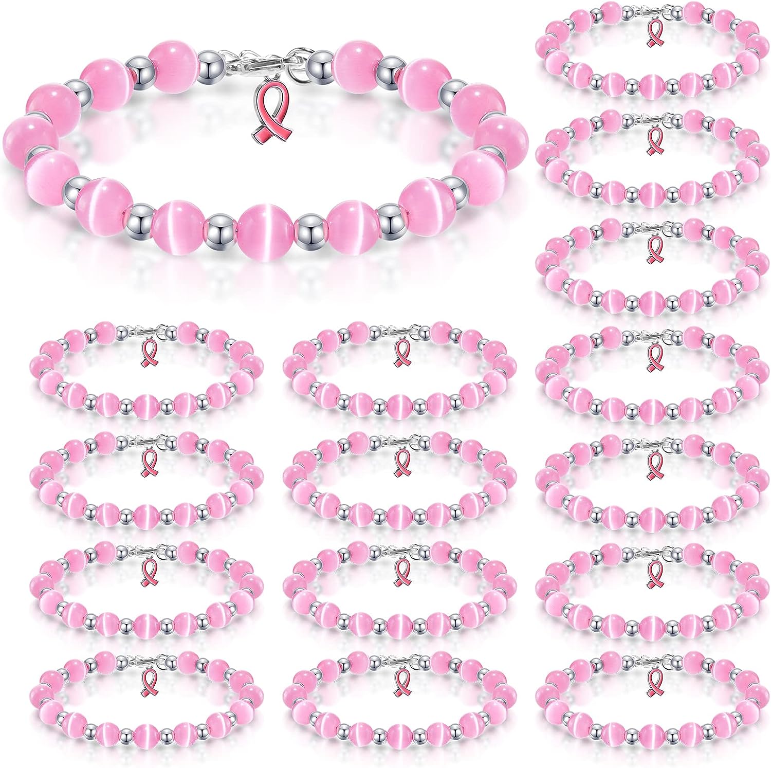 Comprar Liliful 480 Pcs 12 Styles Breast Cancer Awareness Bracelets Bulk  Pink Ribbon Silicone Bracelets Wristbands Breast Cancer Awareness Month  Event Party Favors Fundraiser Survivors Gifts en USA desde Costa Rica |  TiendaMia