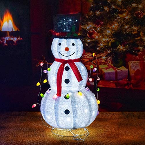 Wholesale Christmas Snowman Lawn Decoration with Clear LED Lights, 4Ft ...