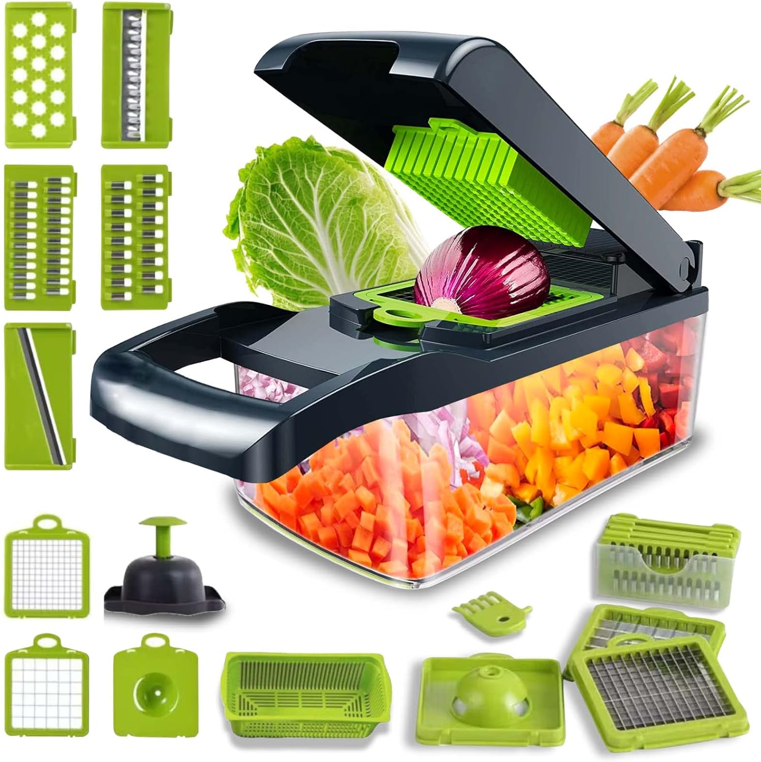 Buy Wholesale China 12 In 1 Manual Vegetable Slicer Vegetable Chopper Food  Chopper Onion Cutter Kitchen Gadgets & Vegetable Slicer at USD 5.4