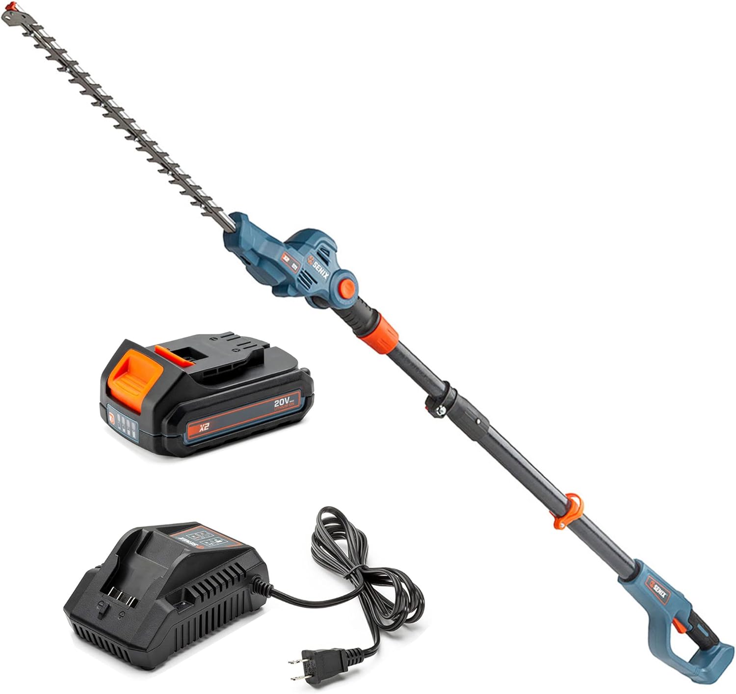 Senix GTX2-L 20 Volt Max 10-In. Cordless String Trimmer, 2 Ah Battery