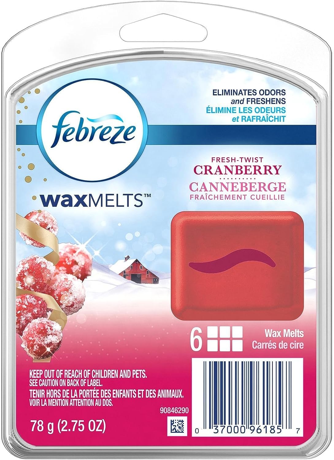  Febreze Unstopables Premium Wax Melts - Fresh Scent - 8 Count Wax  Melts Per Package - Net Wt. 3 OZ (85 g) Per Package - Pack of 2 Packages :  Health & Household