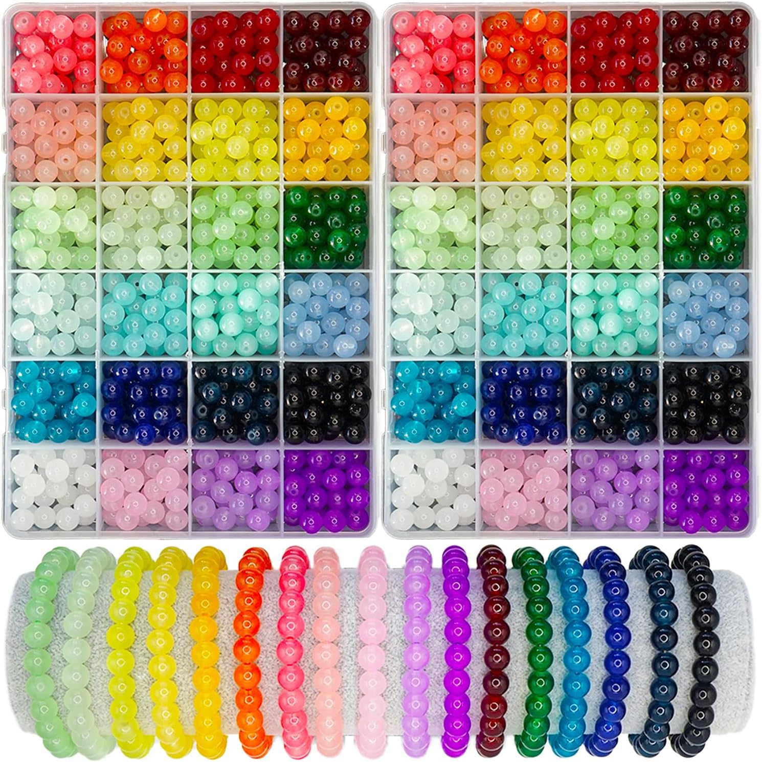  The Beadery Bonanza 5LB of Mixed Craft Beads, Sizes, Plastic,  Round, Multicolor