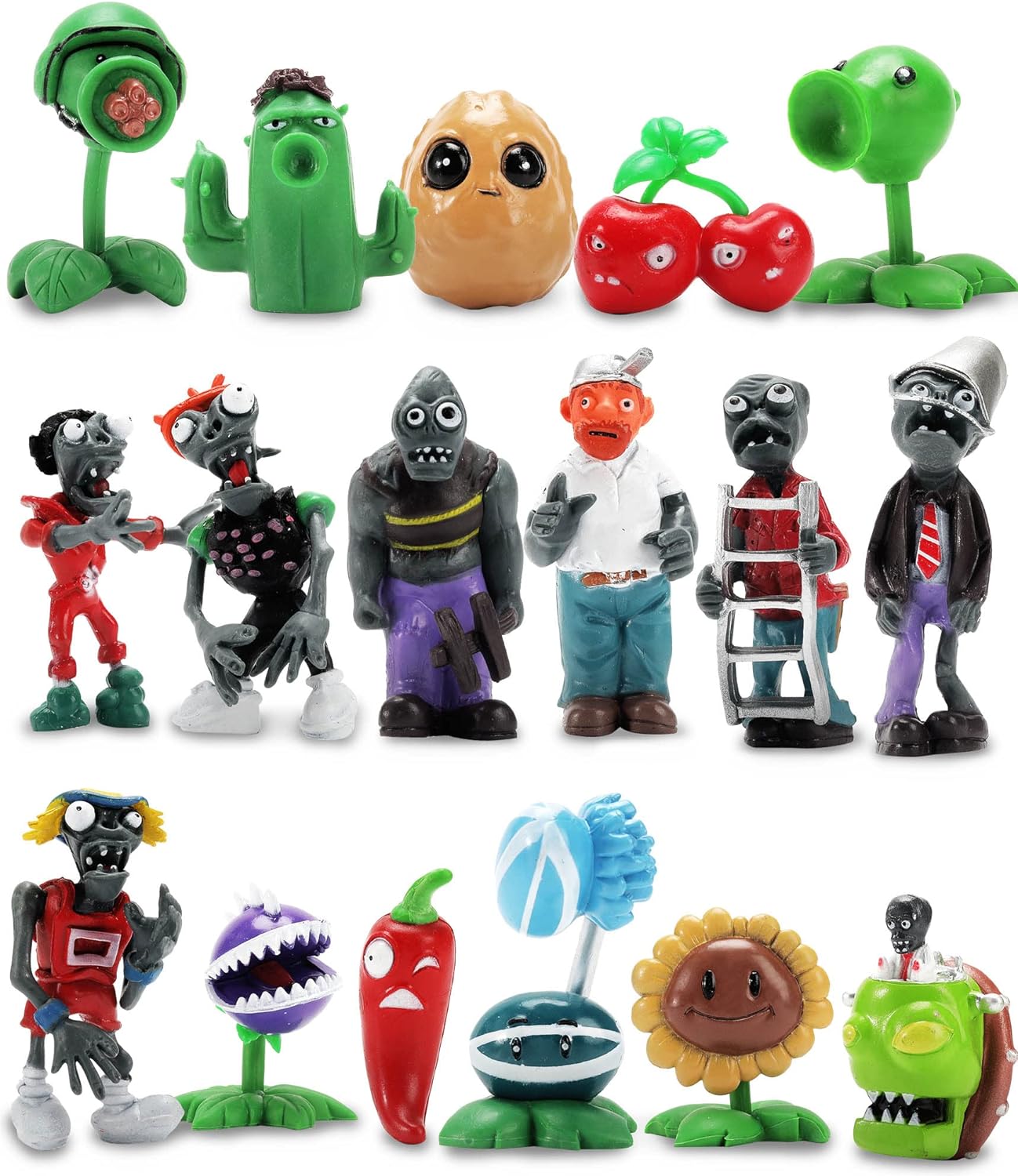  Maikerry Plants and Zombies vs Toys 21pcs PVZ Action