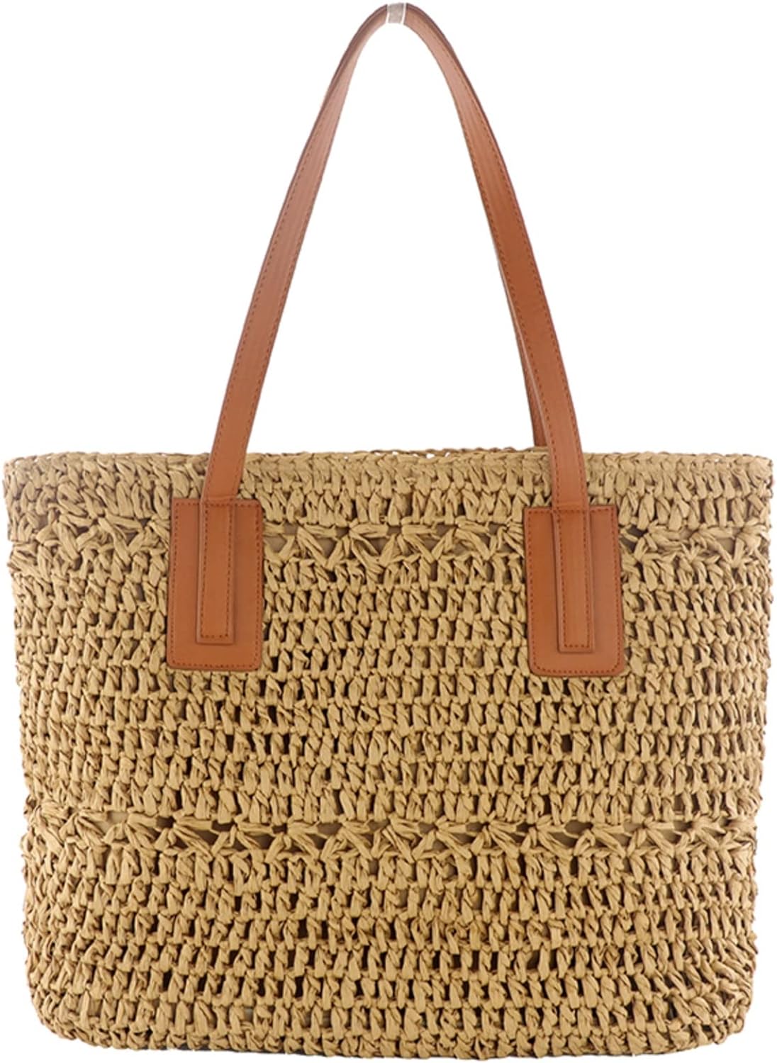 OWGSEE Straw Beach Bag, Small Straw Purse for Women Summer Woven Beach Bag  Shoulder Crossbody Bags Handbag for Vacation