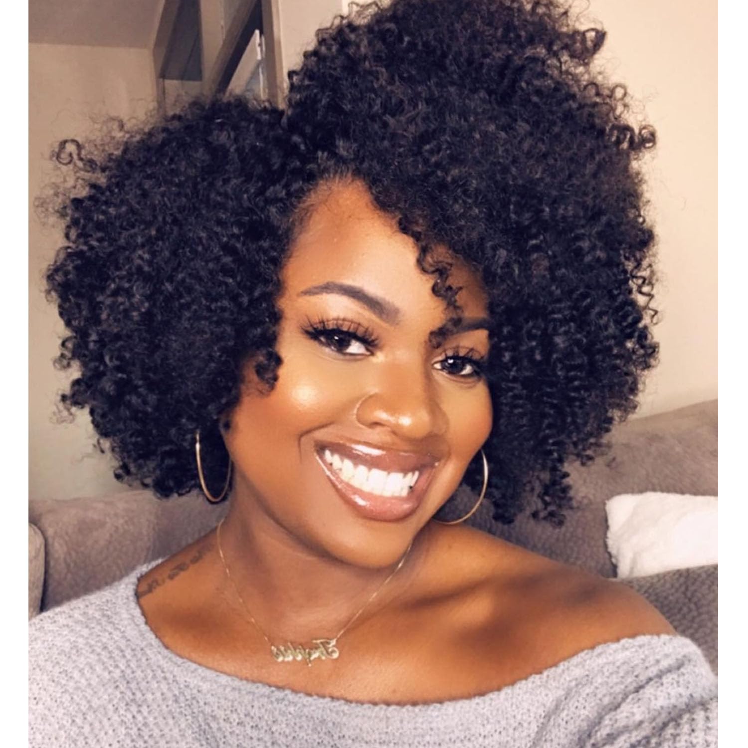 African American Celebrity Wigs Short-Female-Haircut Afro Kinky Curly Wig  Synthetic Hair Cheap-Wigs Perfumes Feminino - China Wig and Synthetic Wig  price