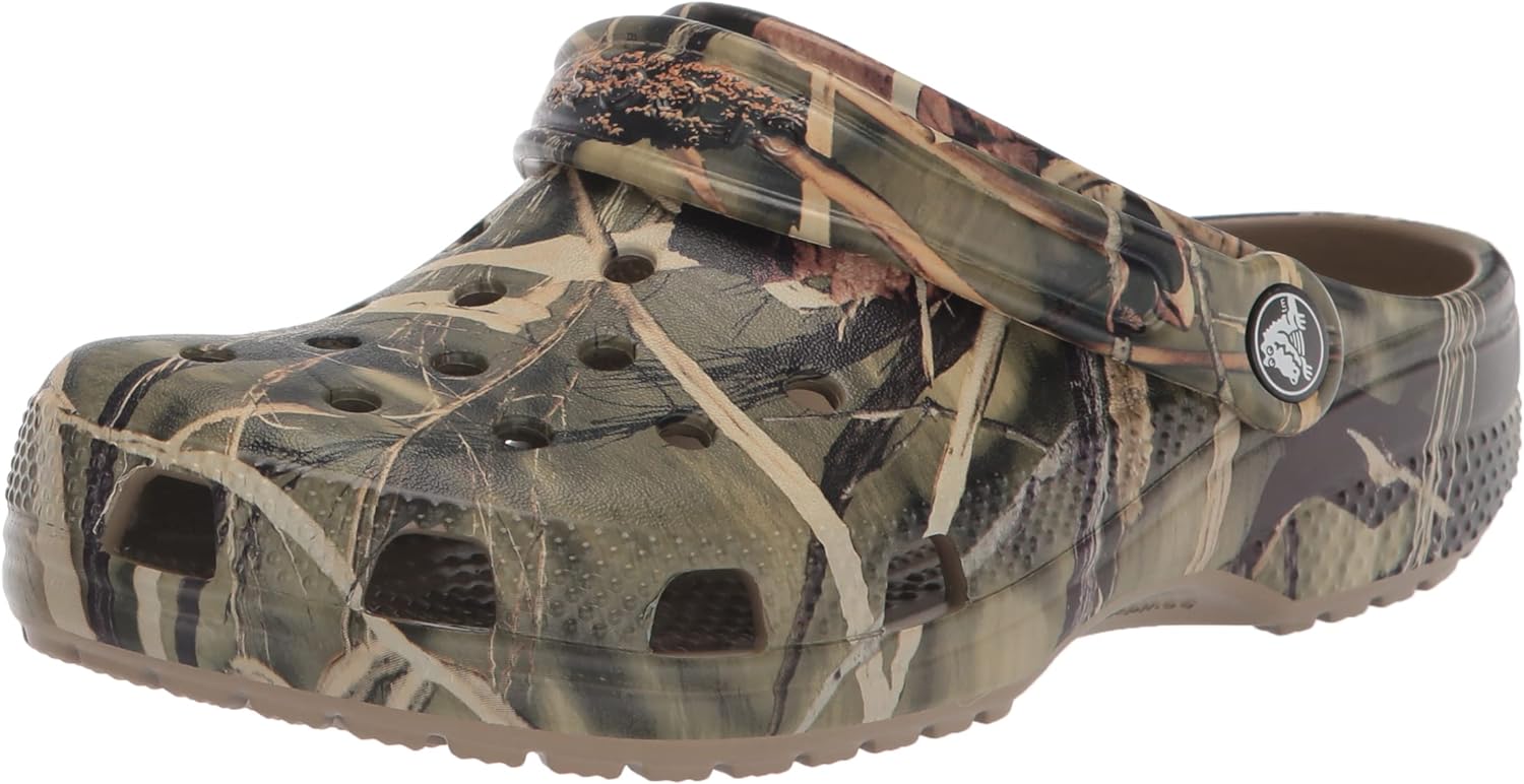 Realtree camo mens lined online clog with sherpa lining