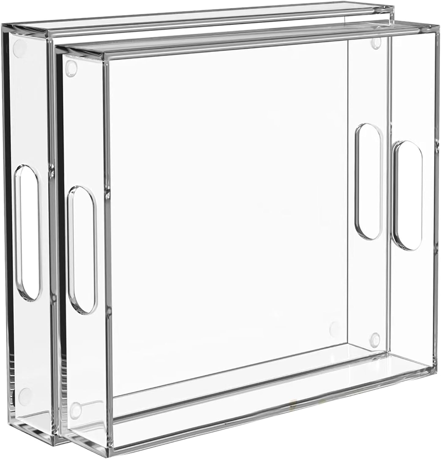 Clear Acrylic Tray - 8x12 Acrylic Tray with Handle for Organizing and Serving