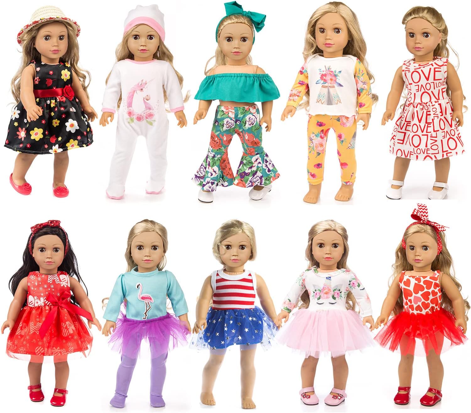  2024 American Doll Girl USA Gymnastics Doll Clothes