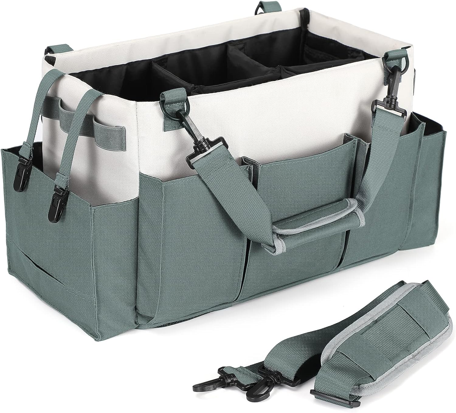 Extra Large (5 Gallon) Divided/Compartment Cleaning Utility Caddy Tote —  Joey'z Shopping