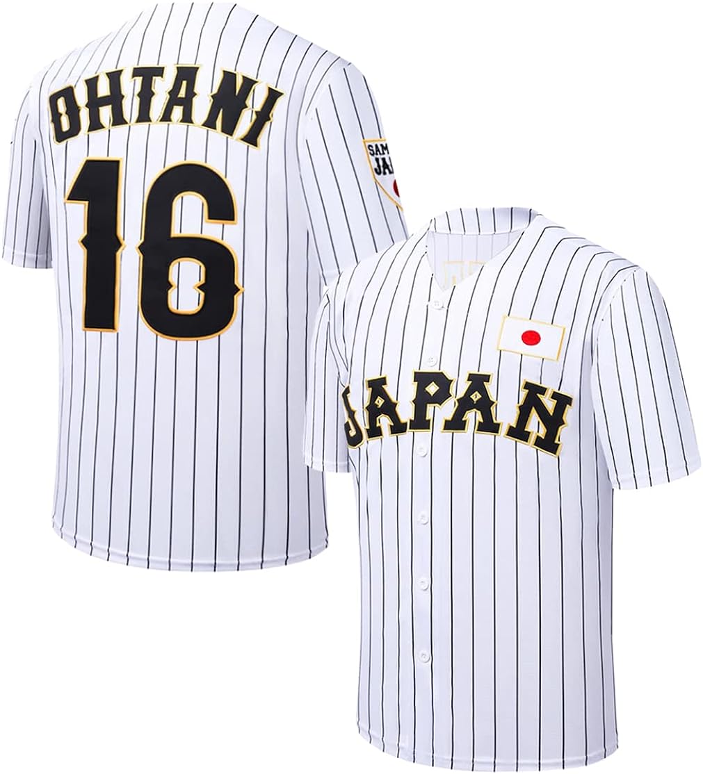  Men's Baseball Ohtani Jersey 17# Shotime Fans Sport Hipster  Shirts All Stitched (Red, Small) : Sports & Outdoors
