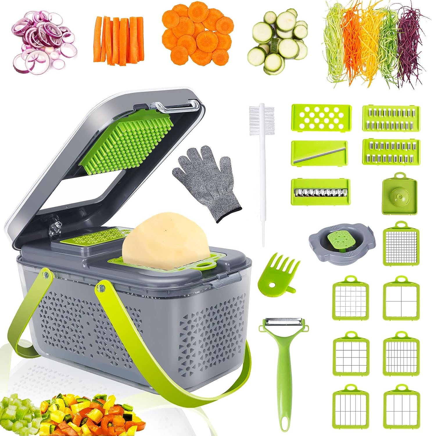 Dropship Household Kitchen Multifunctional Chopper Potato Slicer Radish  Slicer Cucumber Slicer to Sell Online at a Lower Price