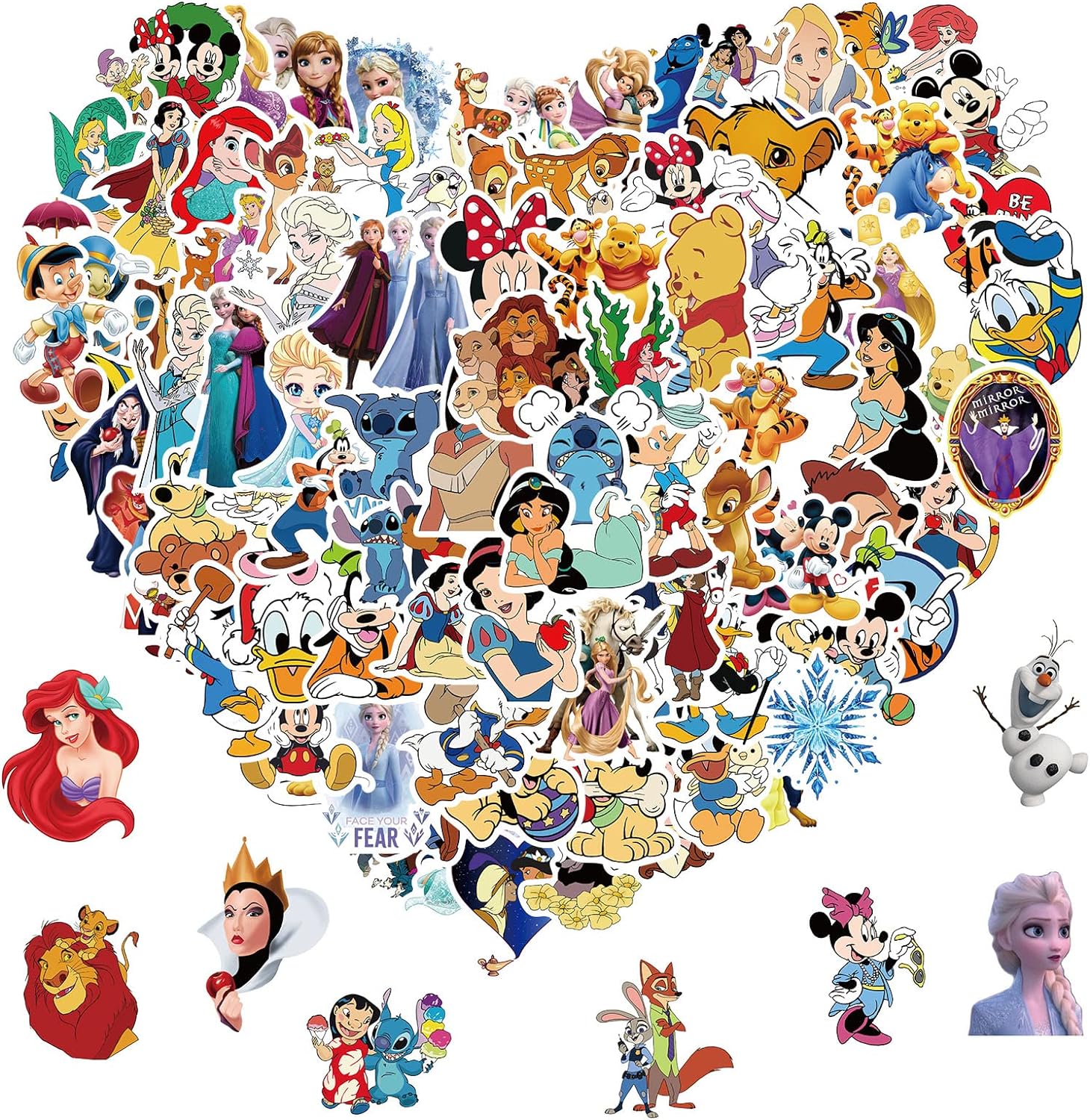  Disney Princess Stickers for Kids Girls Teens Cannity
