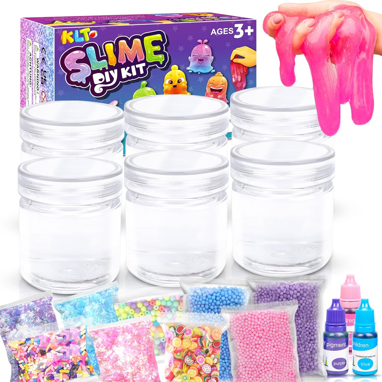 Original Stationery Mini Metallic Shimmery Shine Slime Kit for Girls, Make  Metalic Rose Gold Slime, All The Ingredients You'll Need in This Slime Kit  in a Box for Girls Age 10-12 Gift