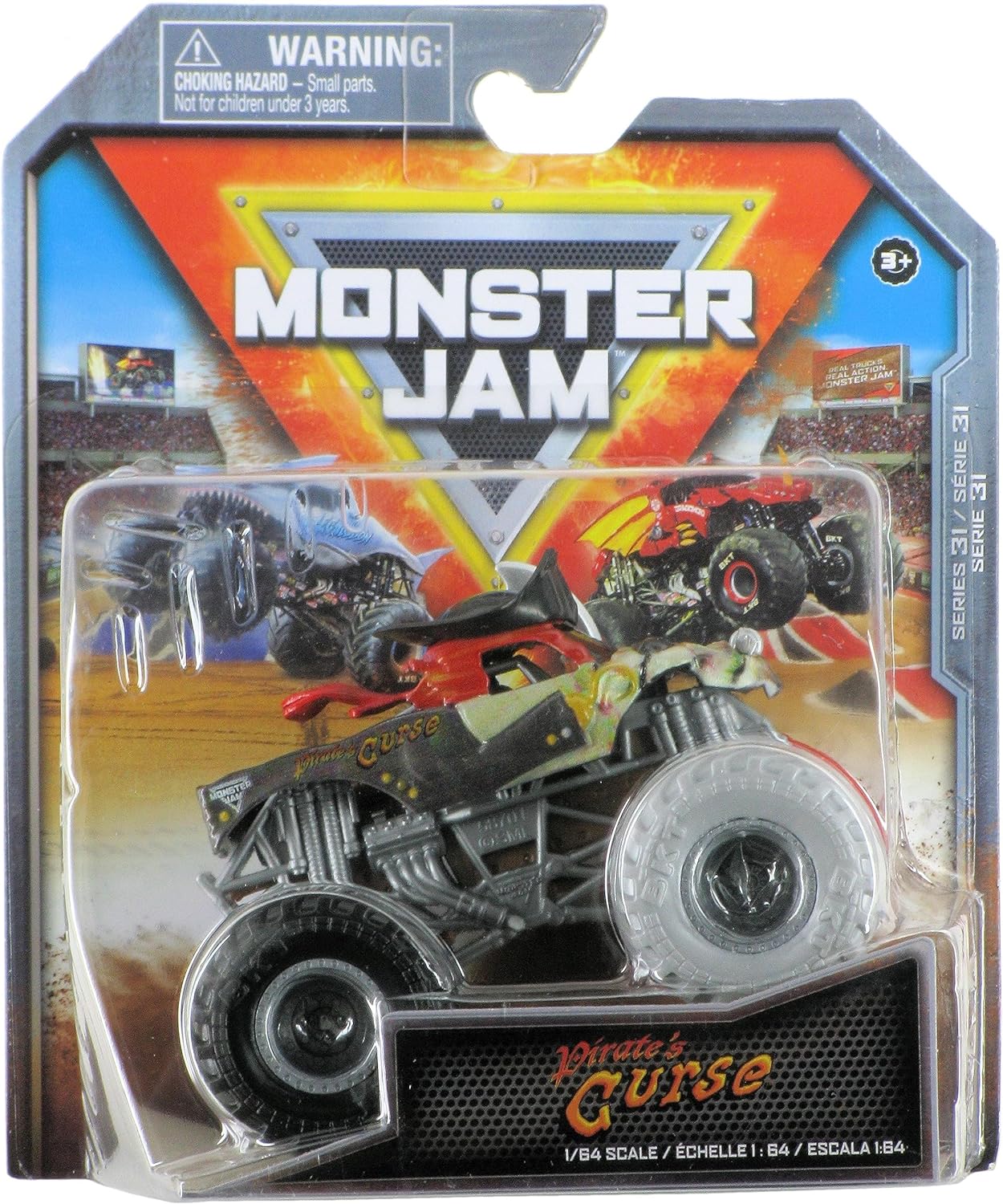 Monster Jam Lucas Stabilizer - 1:64 Scale Monster Trucks, Girl and Boy Toys