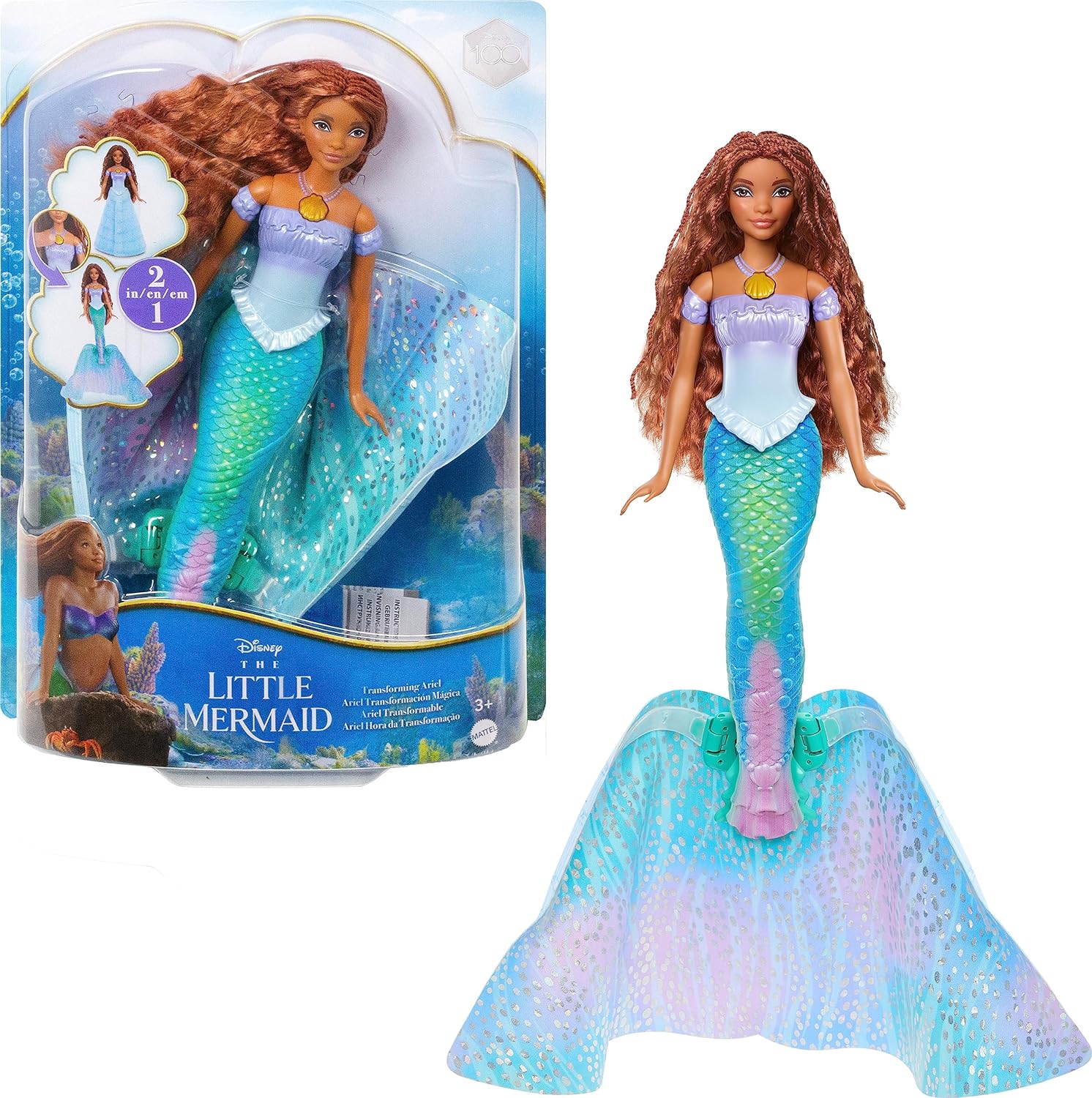 Yellow River Mermaid Doll Princess Doll Playset, Color Changing Mermaid  Tail by Reversing Squins, 12 Fashion Dress Doll with 3 Little Mermaid  Dolphin and Accessories, Mermaid Gift for Girls : : Toys