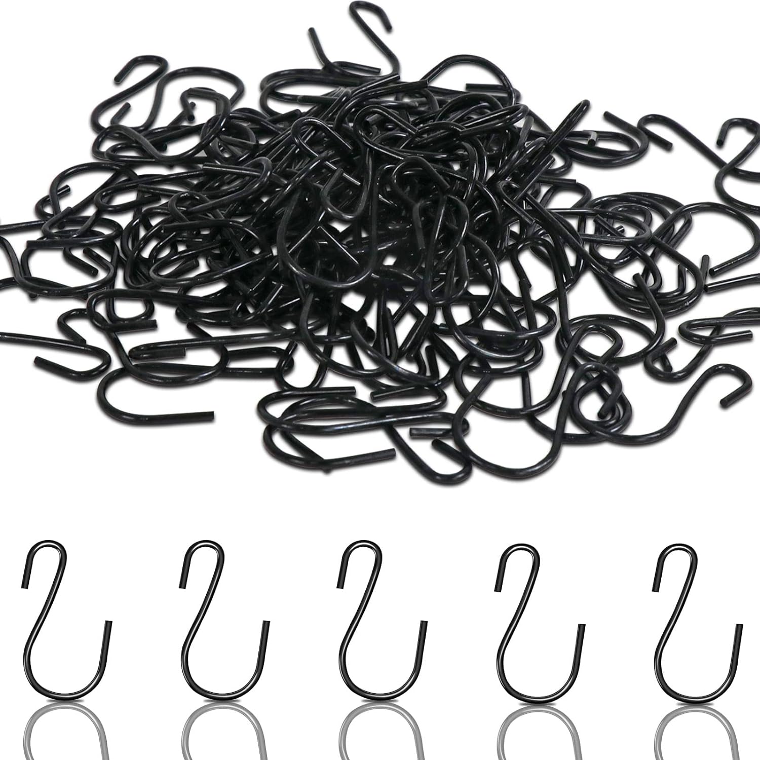 Mini S Hooks Connectors S Shaped Wire Hook Hangers 100pcs Hanging Hooks for  DIY Crafts, Hanging Jewelry, Key Chain, Tags, Fishing Lure, Net Equipment