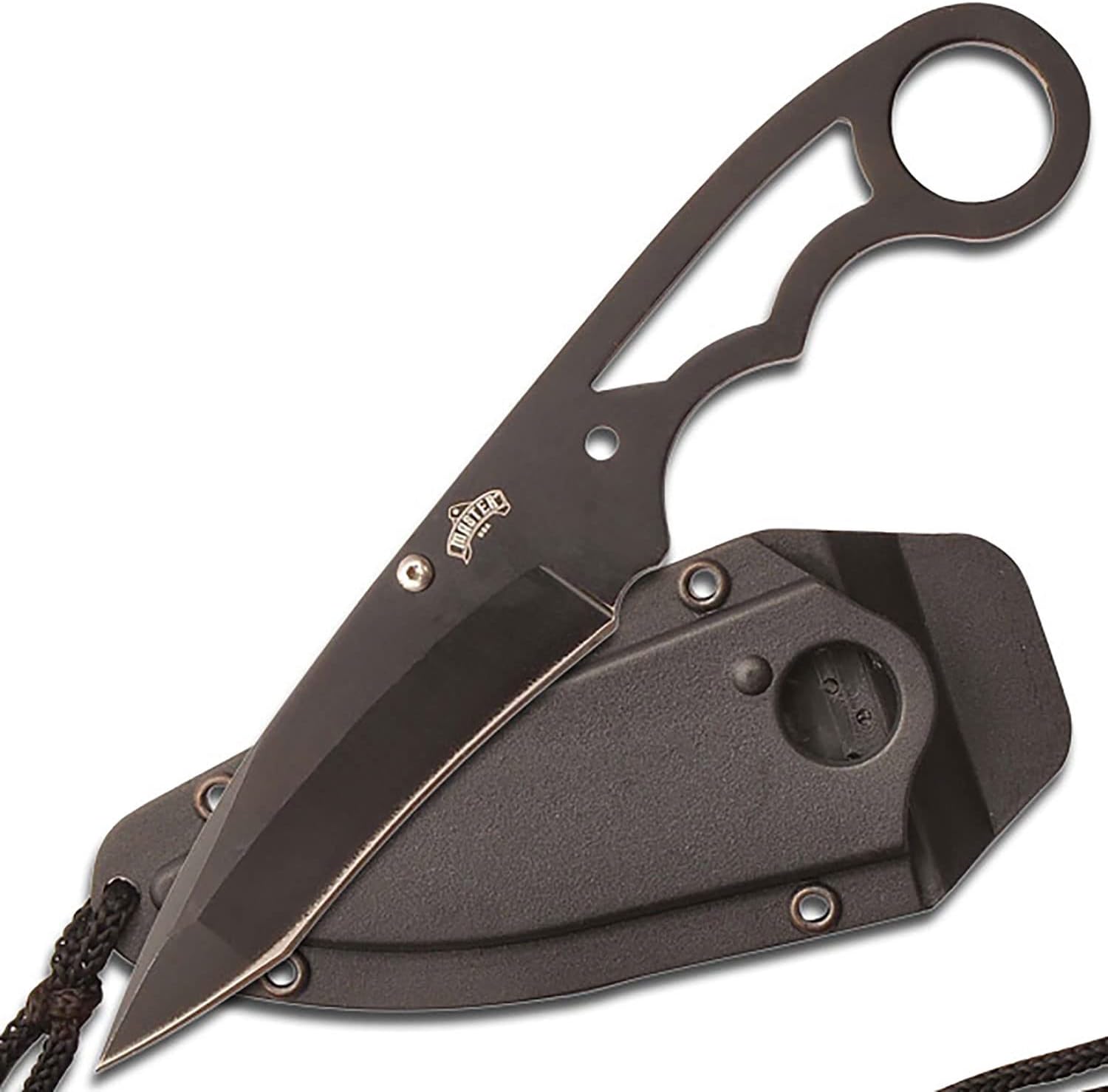 Dagger Mtech Neck Knife Double Edge Boot Tactical Defense 2.75in Blade  Black