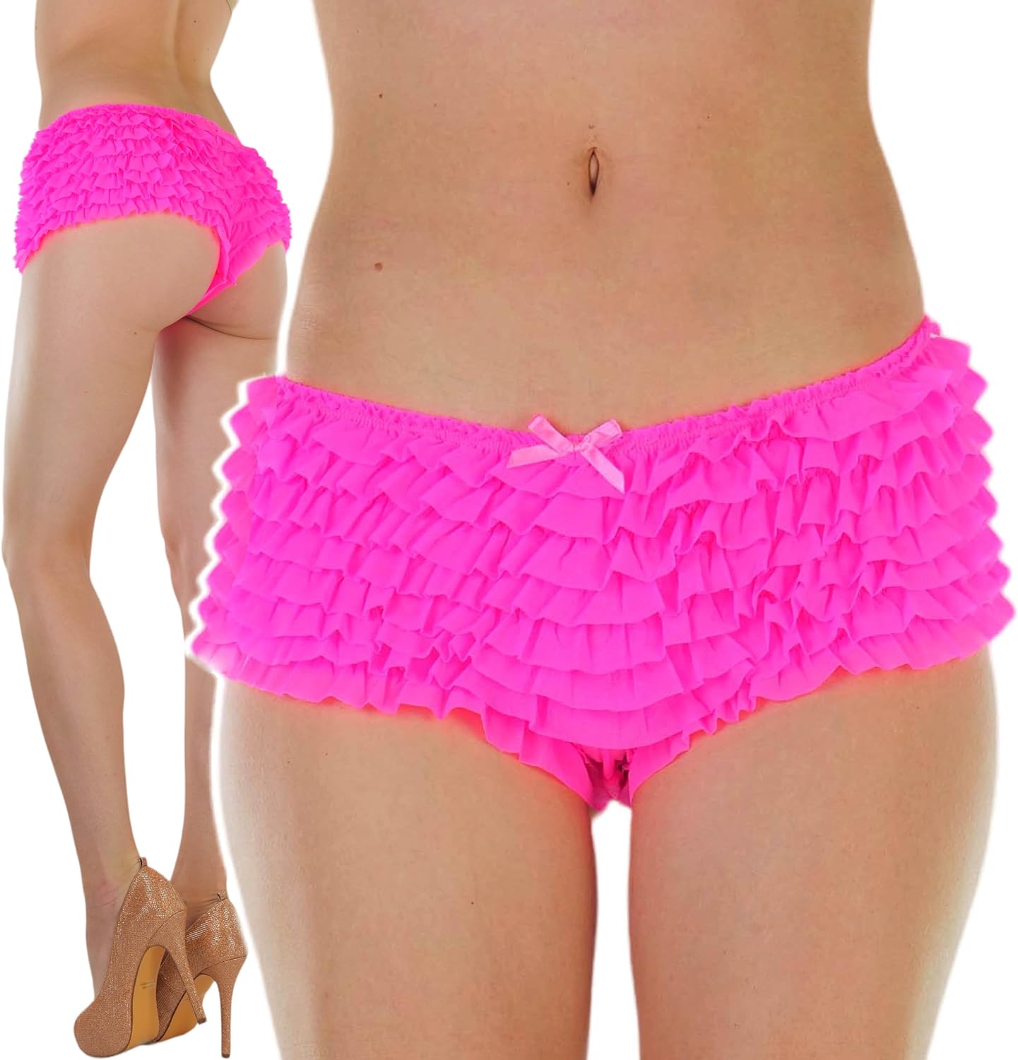 Daisy corsets womens Lt Pink Lace Ruffle Panty