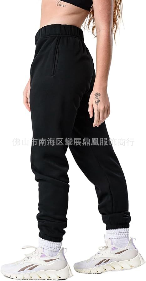 Wholesale Kamo Fitness CozyTec High-Waisted Sweatpants for Women Baggy:  Comfy Lounge Pants with Pockets Crafted from Soft Thick Fleece Medium  Porpoise