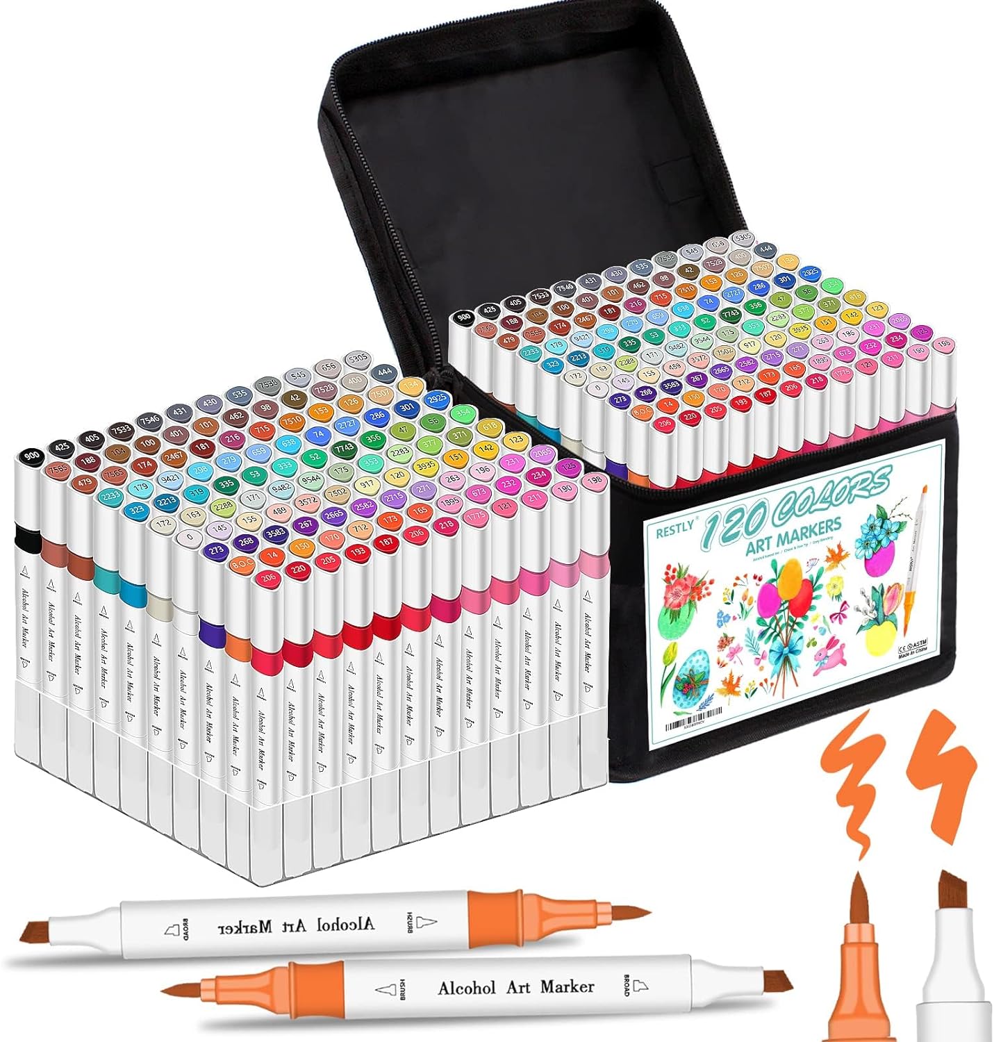 Tommax 262 Colors Dual Tip Alcohol Markers, Sketch Markers Set for Kids  Adults Artists Painting, Coloring, Sketching, and Drawing Alcohol Based