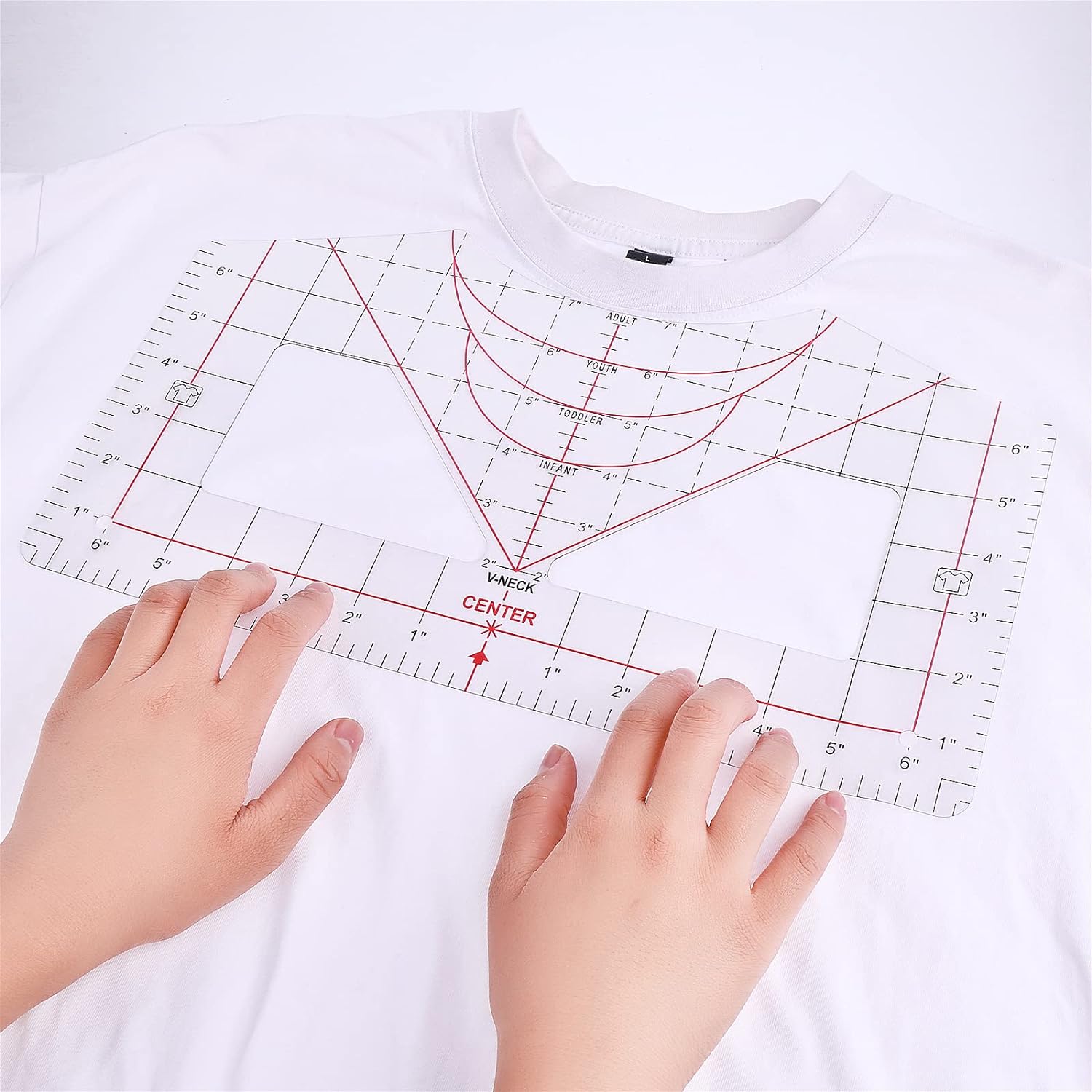  Tshirt Ruler Guide For Vinyl Alignment, 13pcs Shirt
