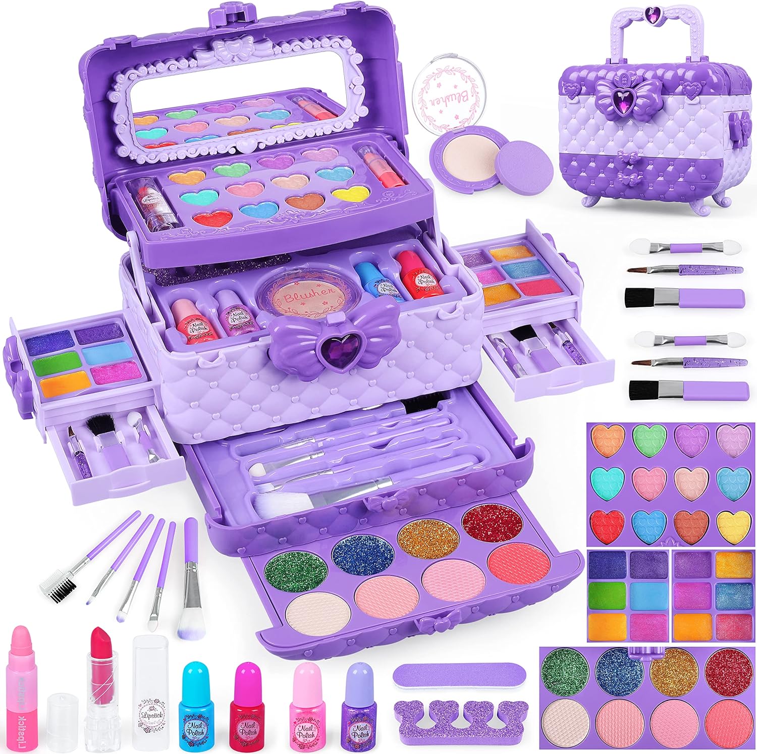 Toys for Girls,Kids-Makeup-Kit for-Girl-Toys for 3 4 5 6 7 8 9 10