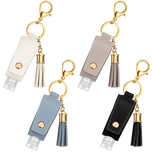 Wholesale 4 Set Travel Bottle Keychain Holder with Clear Refillable