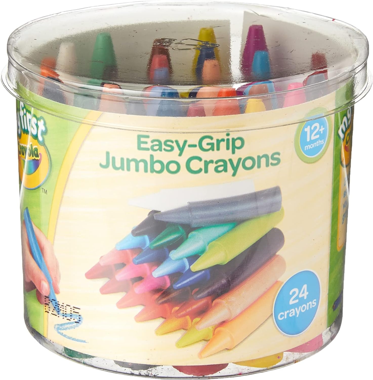 Montcool Toddler Crayons, 16 Colors Non Toxic Jumbo Crayons, Easy