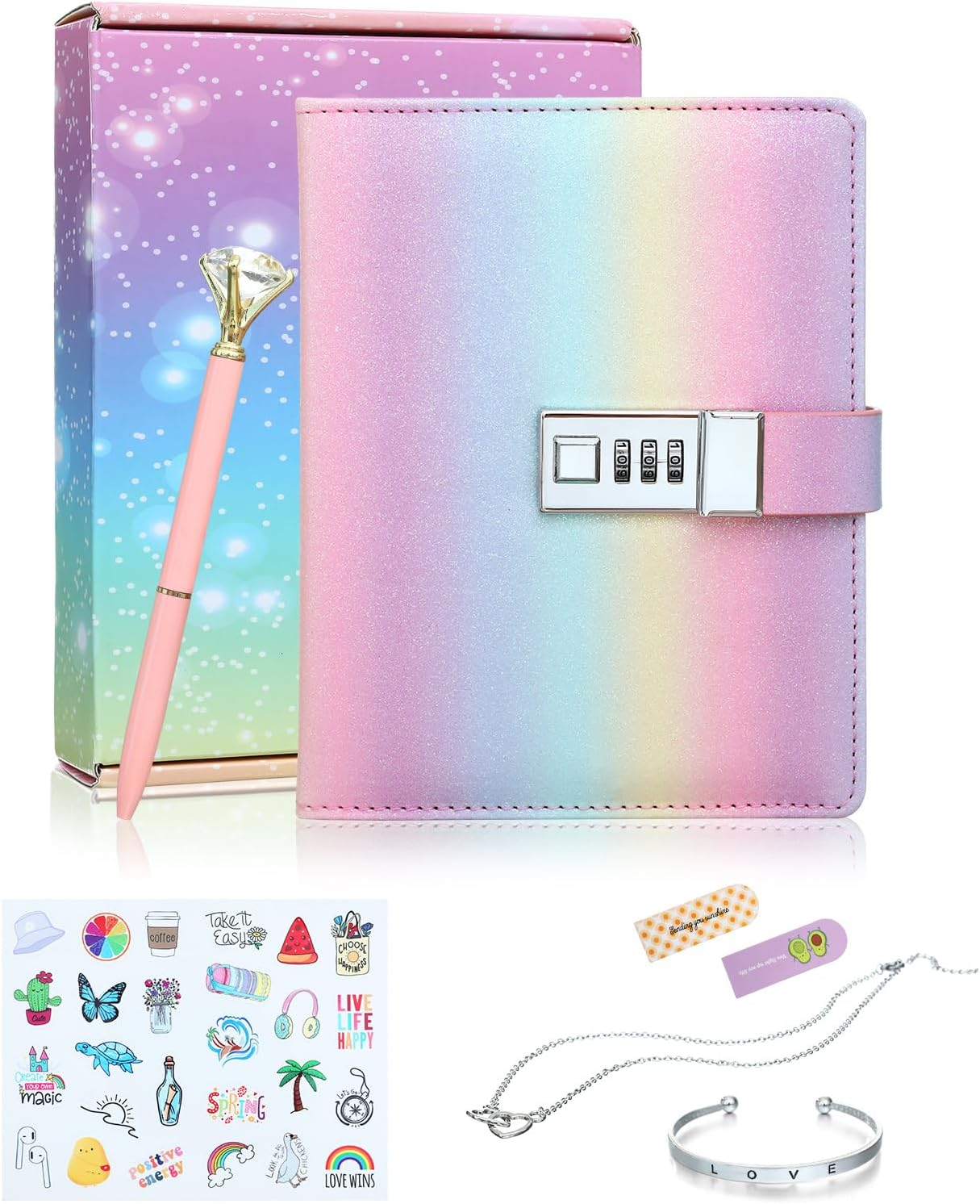 Lock Diary with Pen Set Journal for Women Teenagers Diary for Girls Age 8-12,  A5