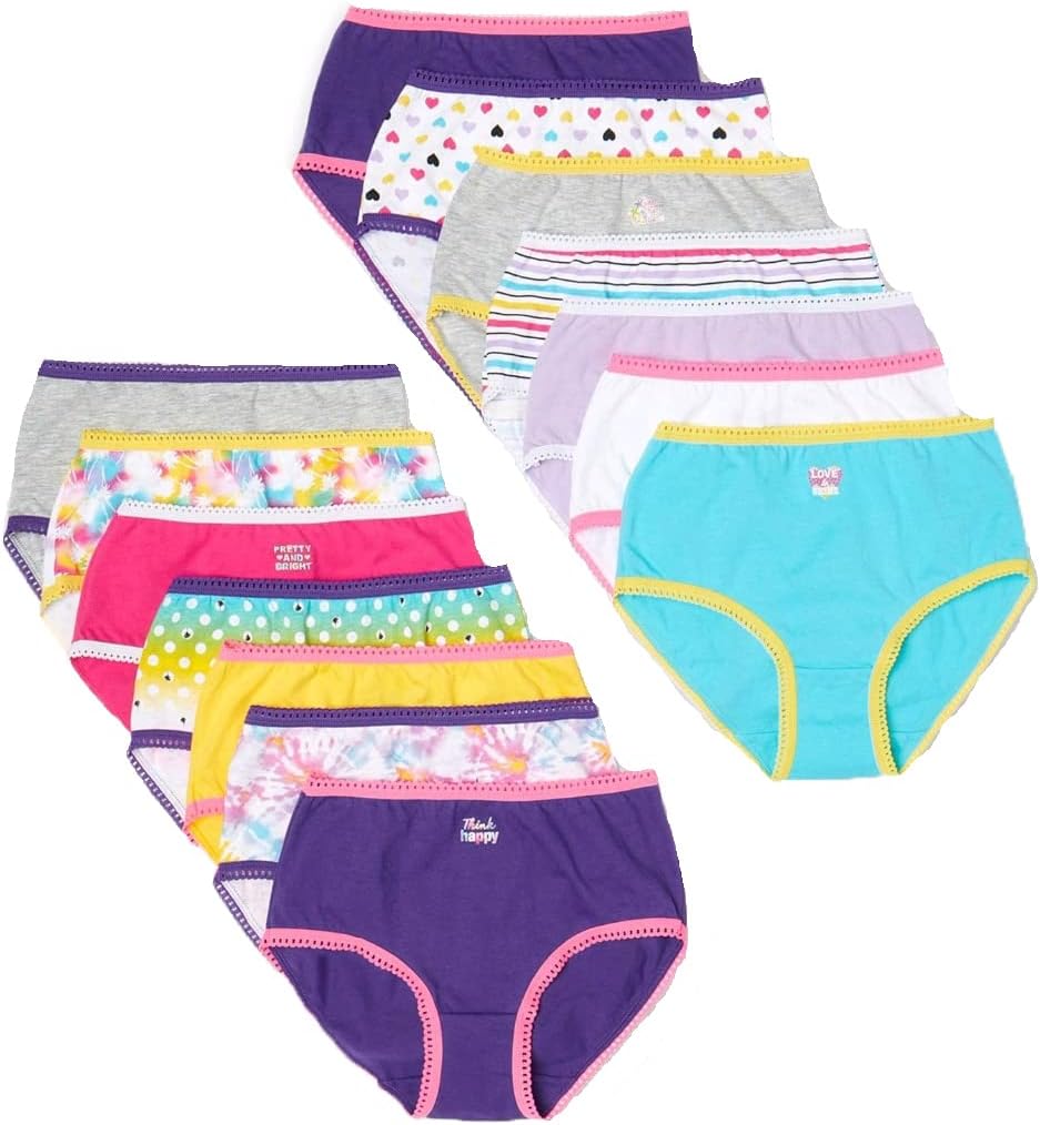  INNERSY Girls Cotton Underwear Teen Comfortable Panties Size  8-16 Briefs 6 Pack
