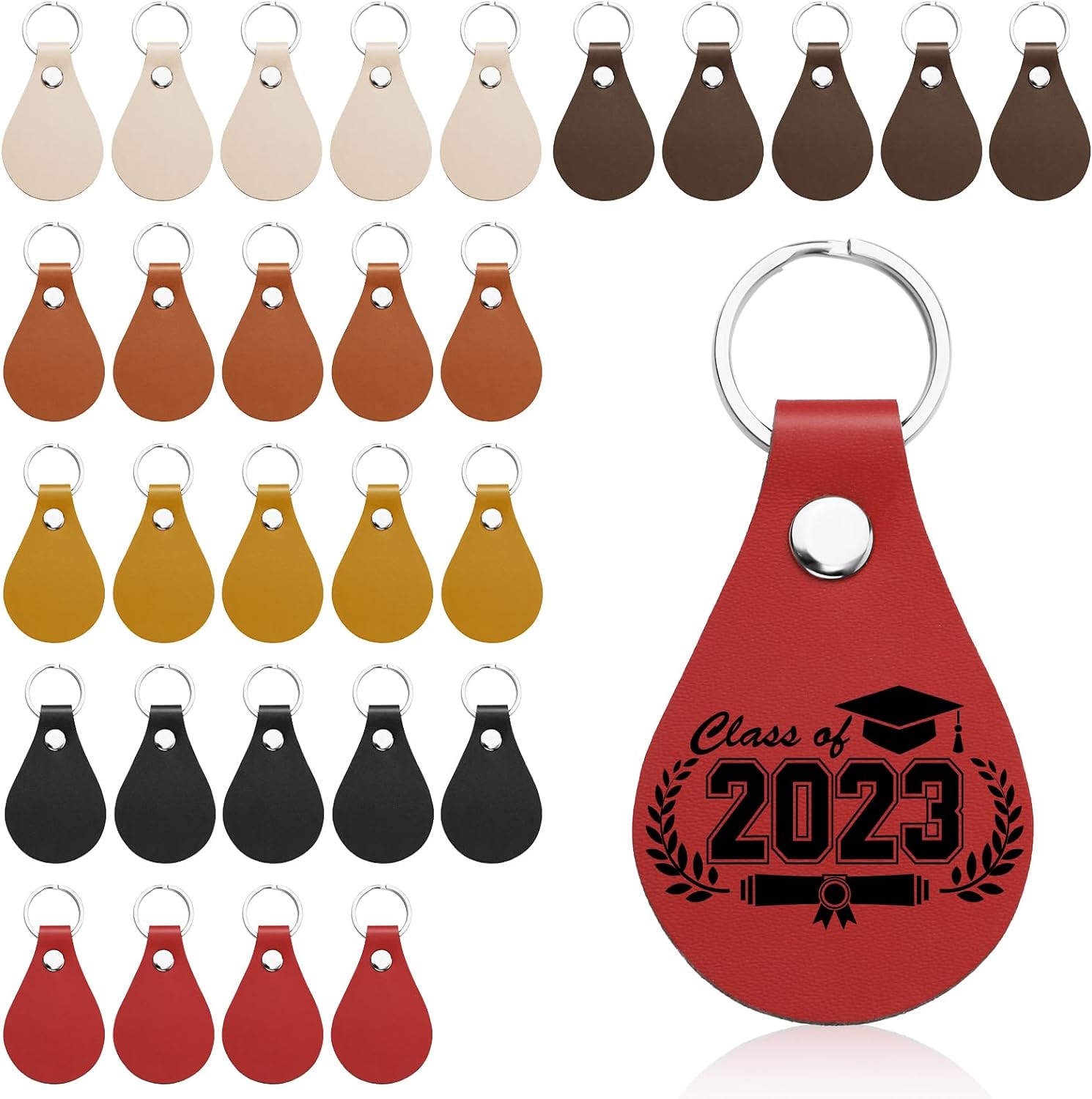 Blank Leather Keychains For Engraving