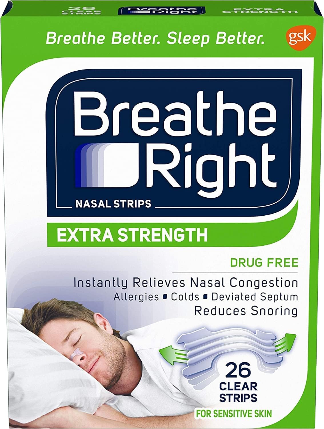 Clear Passage Extra Strength Nasal Strips, Nasal Dilators for Men & Women,  Anti Snoring, Instant Congestion Relief for Cold & Allergy, Improves Sleep,  Better Performance, for Day & Night, Black, 50 Ct