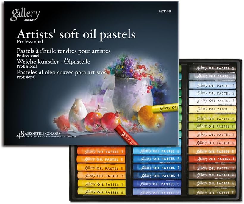 Mungyo Professional Pastel Paper Pad A4 Size for Oil Pastel, Dry Pastel 30 Sheets (Soft Assorted)