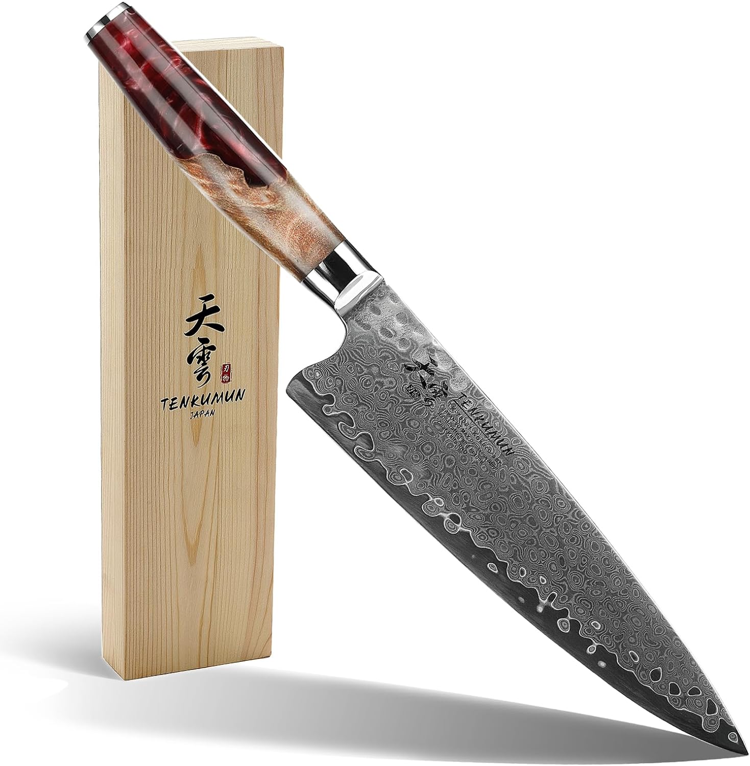 Kanjo Hammered MV steel Gyuto Chef Knife 210mm Bolster – Bay Trade Japan  Knife Store