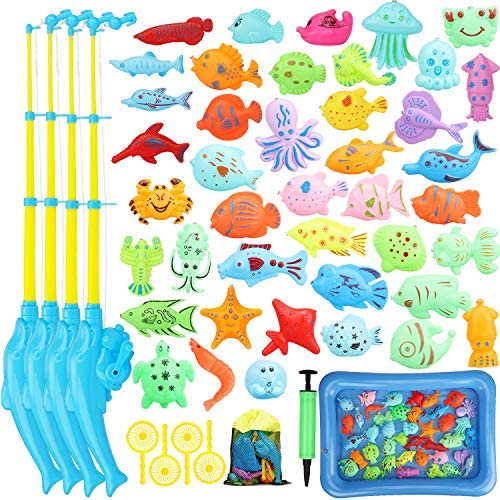 CozyBomB Magnetic Fishing Pool Toys Game for Kids - Water Table Bath-tub  Kiddie Party Toy with
