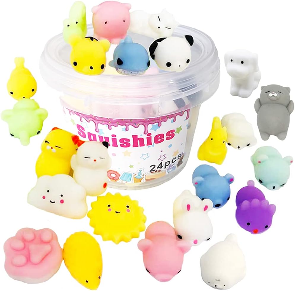 ICHICHI Rainbow Cloud Slime,Non-Sticky and Super Soft Scented Slime,Stress  Relief Toy