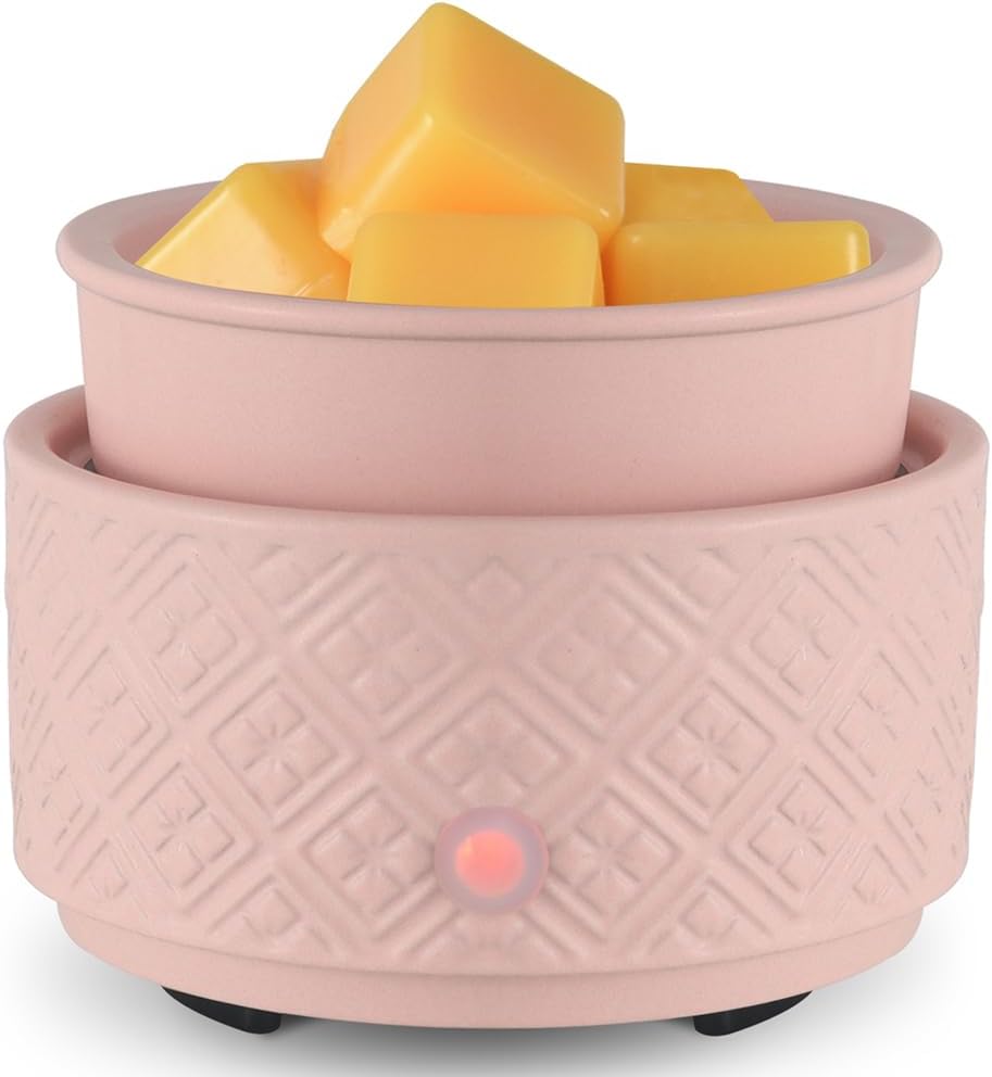 kobodon Candle Wax Melt Warmer, Ceramic Wax Warmer,2-in-1 Candle Wax Melter  and