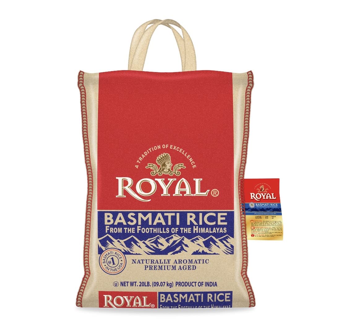 Pride Of India - Extra Long Indian Premium White Basmati Rice, 10 Pound  (4.54 Kilo) Reclosable Bag - Naturally Aromatic, Aged, Flavorful, Slender,  Non