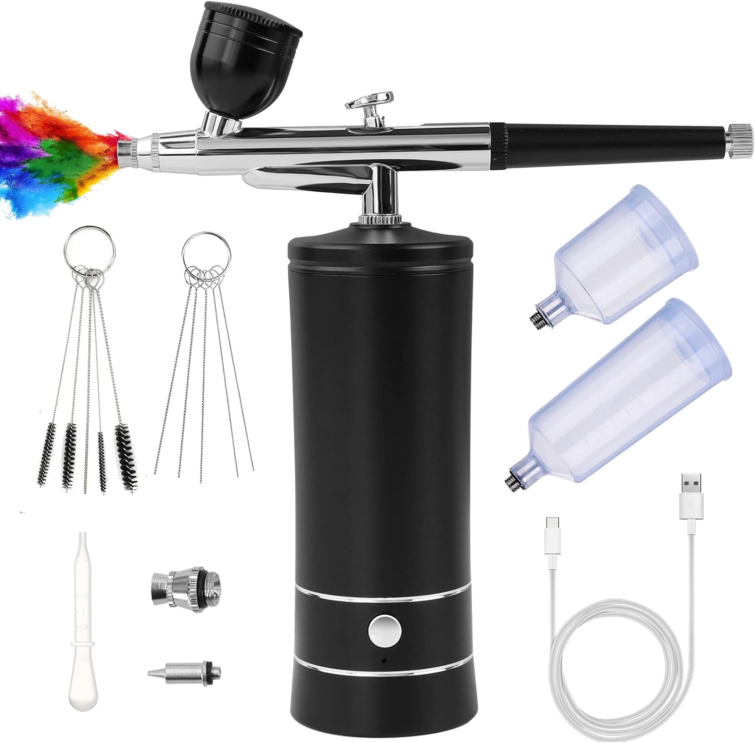 Autolock Upgraded Airbrush Kit with Air Compressor, Portable Cordless Auto  Airbrush Gun Kit, Rechargeable Handheld Airbrush Set for Makeup, Cake