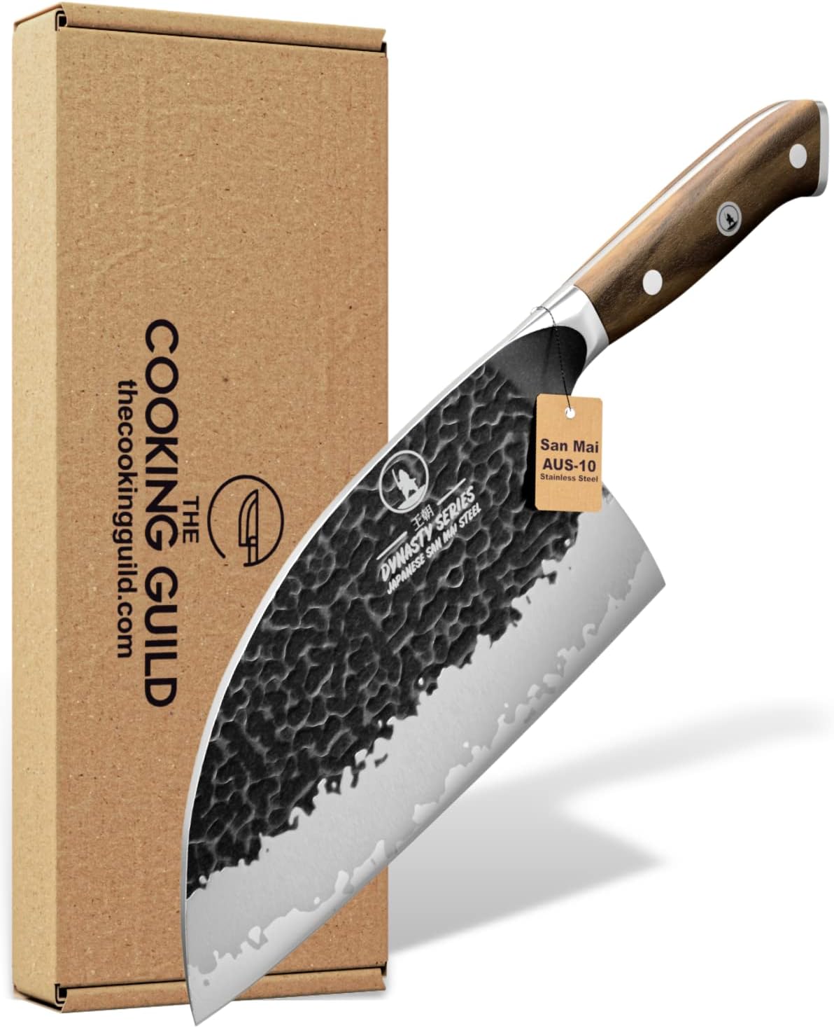 3-Layer Forged Medium-Duty Cleaver 6.5-inch, Oak – ZHEN Premium Knife