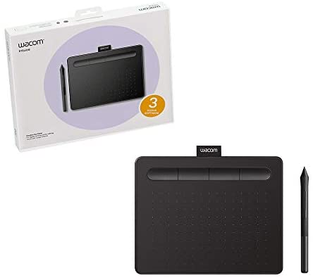  Wacom Intuos CTL4100WLK0 Wireless Graphics Drawing Tablet with  3 Bonus Software Included, 7.9 x 6.3, Black (Renewed) : Electronics