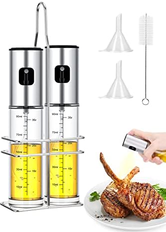 Olive Oil Dispenser and Oil Sprayer for Cooking Set – Premium Oil