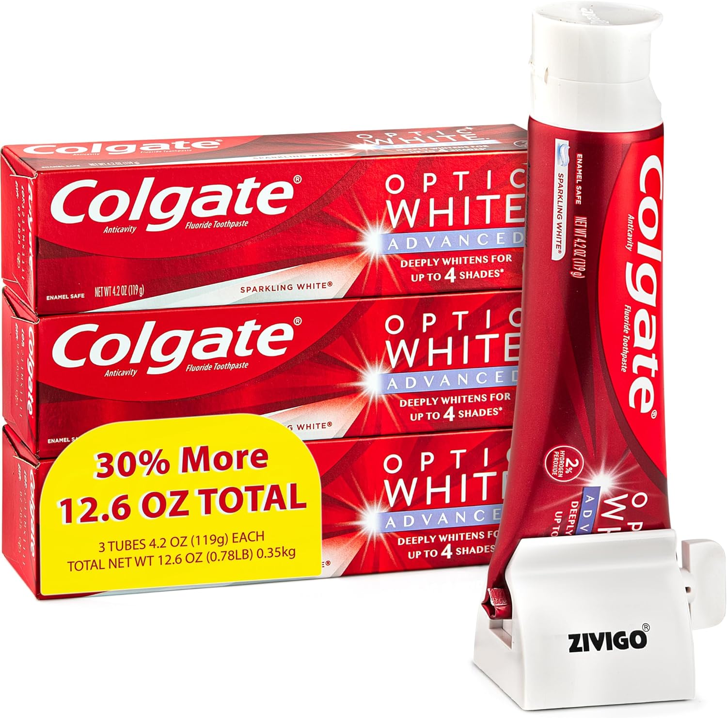 Colgate Max White Anticavity Fluoride Toothpaste Crystal Mint - Net Wt 4.6  Ounce