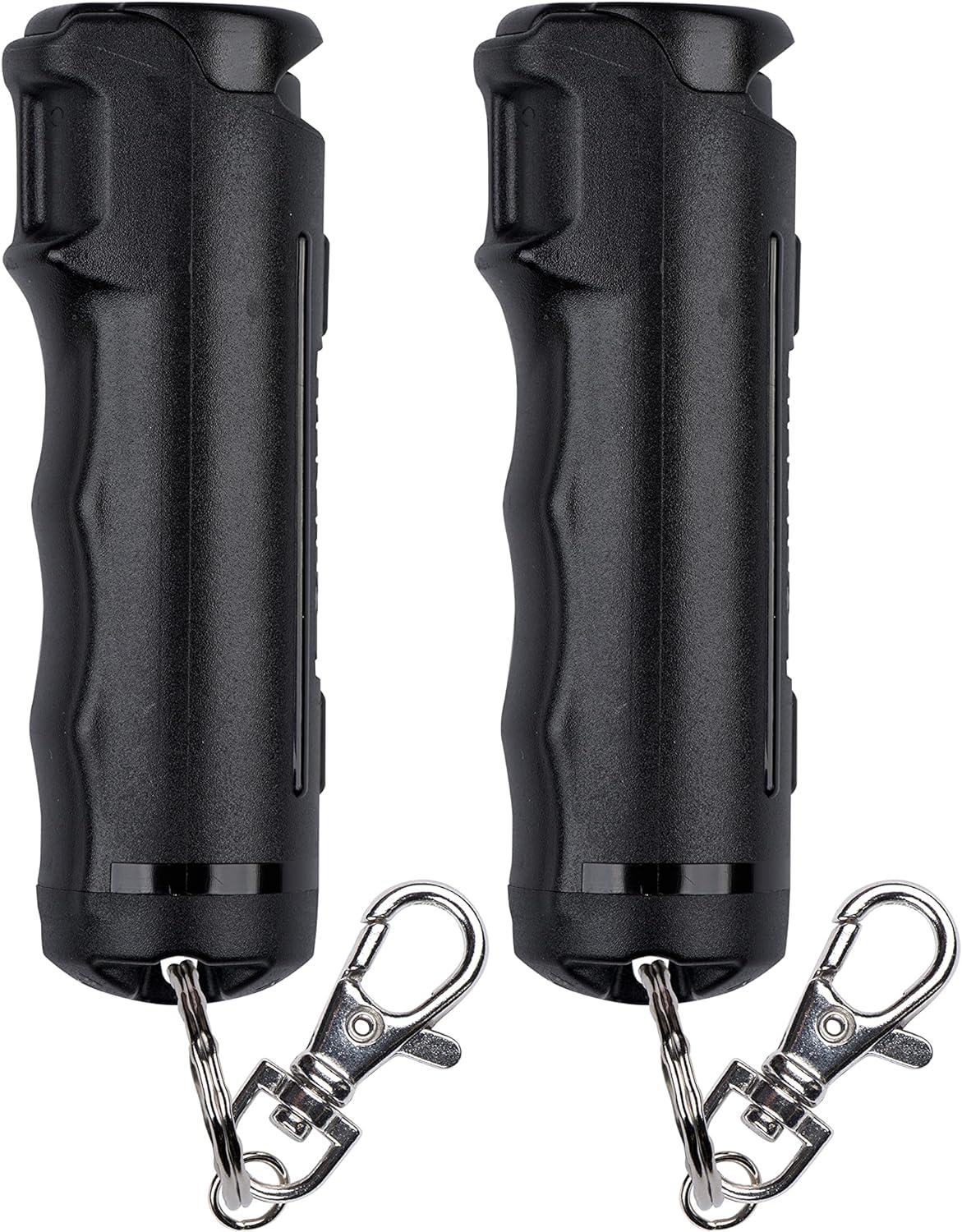  FIGHTSENSE Self Defense Pepper Spray - 1/2 oz Compact Size  Maximum Strength Police Grade Formula Best Self Defense Tool for Women  W/Leather Pouch Keychain (Black) : Sports & Outdoors