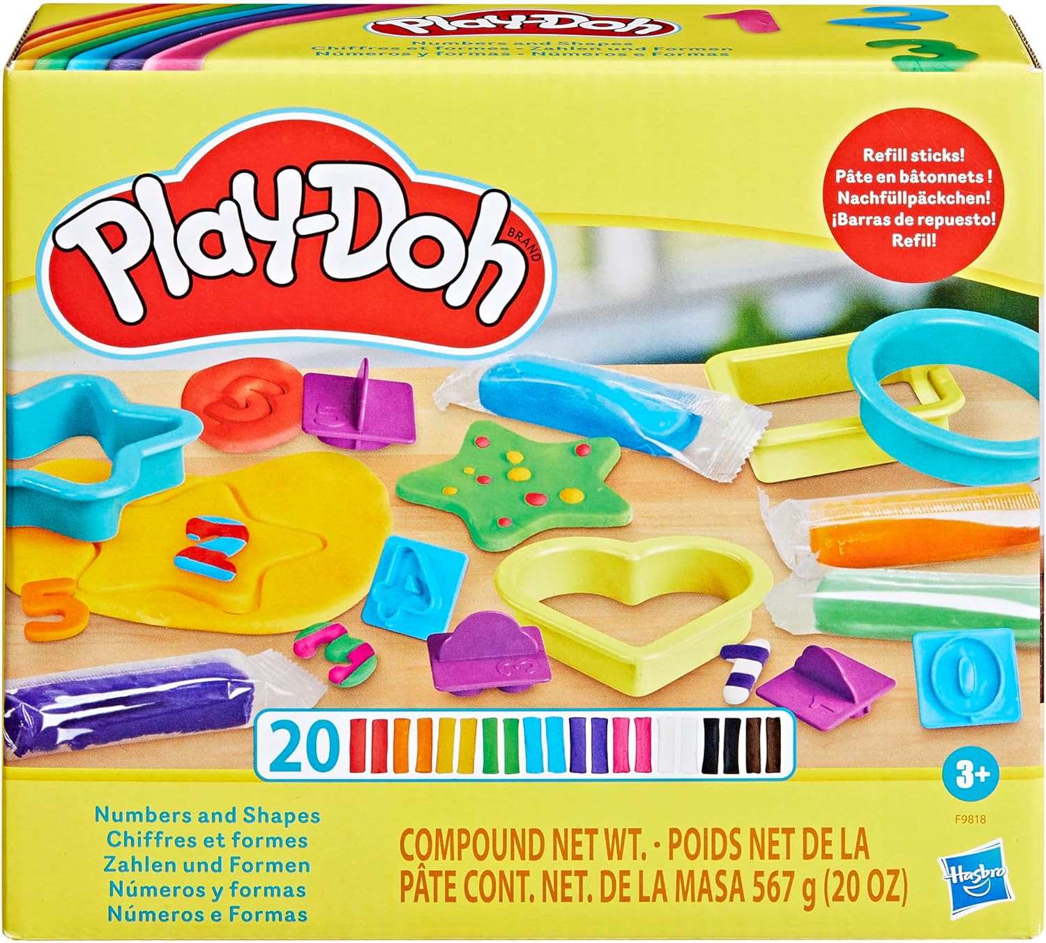 Playdough Tools for Kids, 41pcs Play Dough Toys Include Play Food Molds - Cupcakes, Ice Cream, Burger, Fries, Noodle, Playdough Bulk Pack with Rol