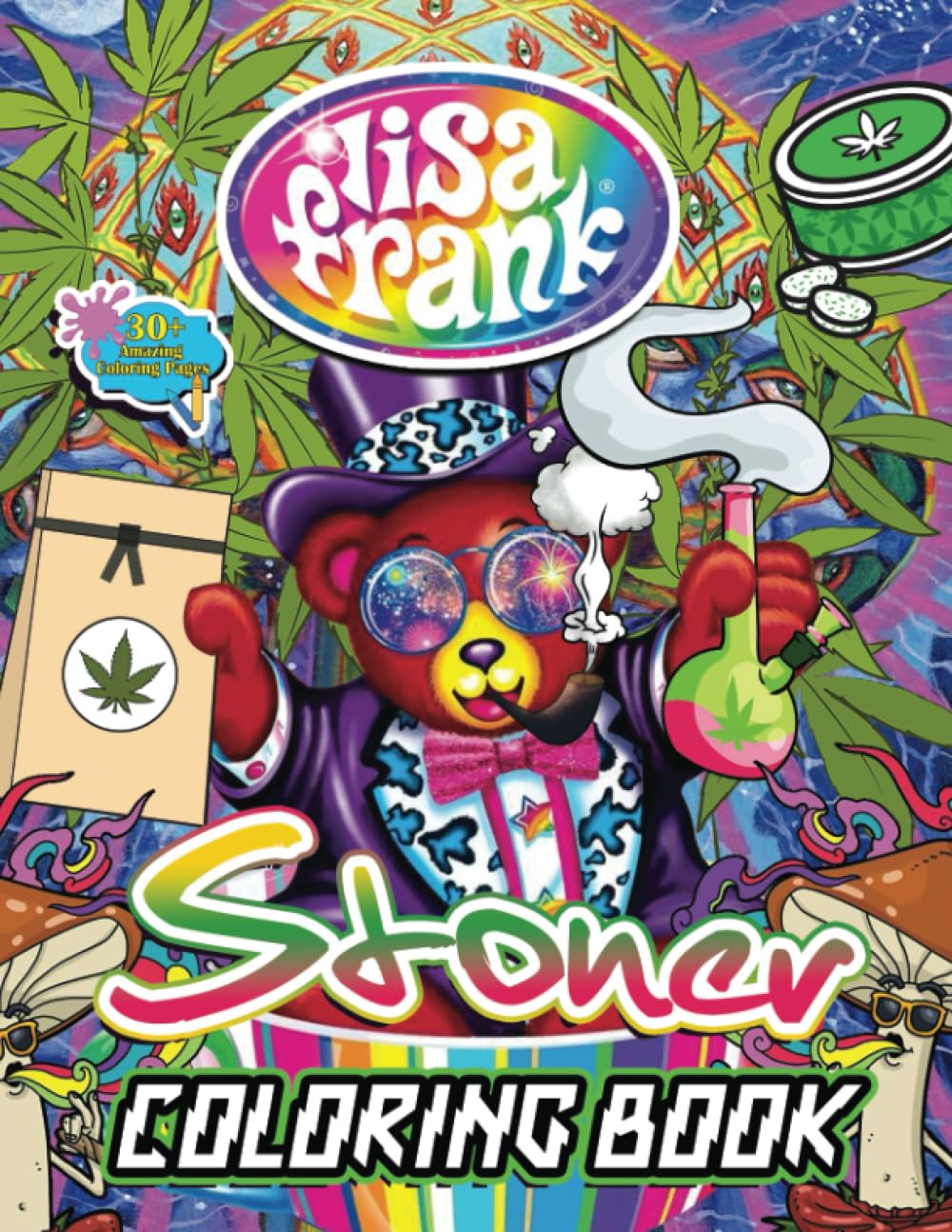 Spongebob Stoner Coloring Book: Beautiful Psychedelic Trippy and