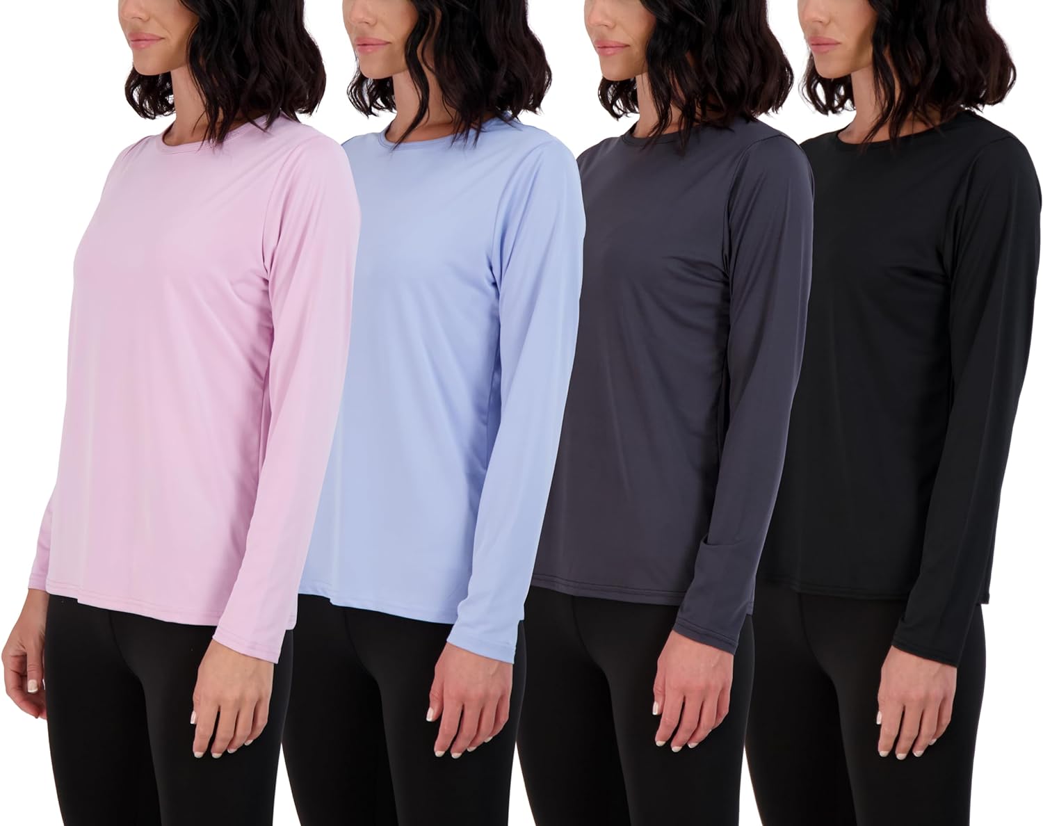  Long Sleeve Workout Shirts for Women,Moisture Wicking