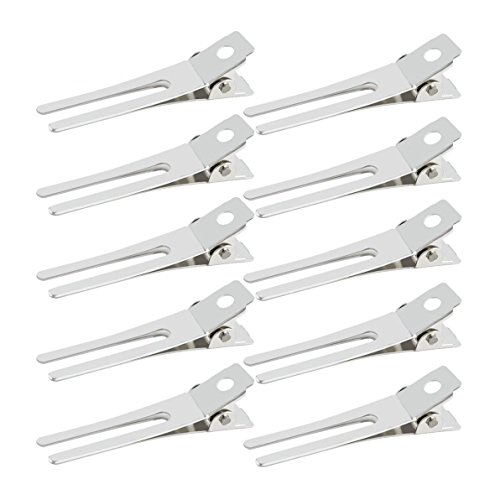  30 Pcs Hairdressing Double Prong Curl Clips 1.8 Curl Setting  Section Hair Clips for Hair Bow Great Pin Curl Clip, Styling Clips for Hair  Salon, Barber, Silver. : Beauty 