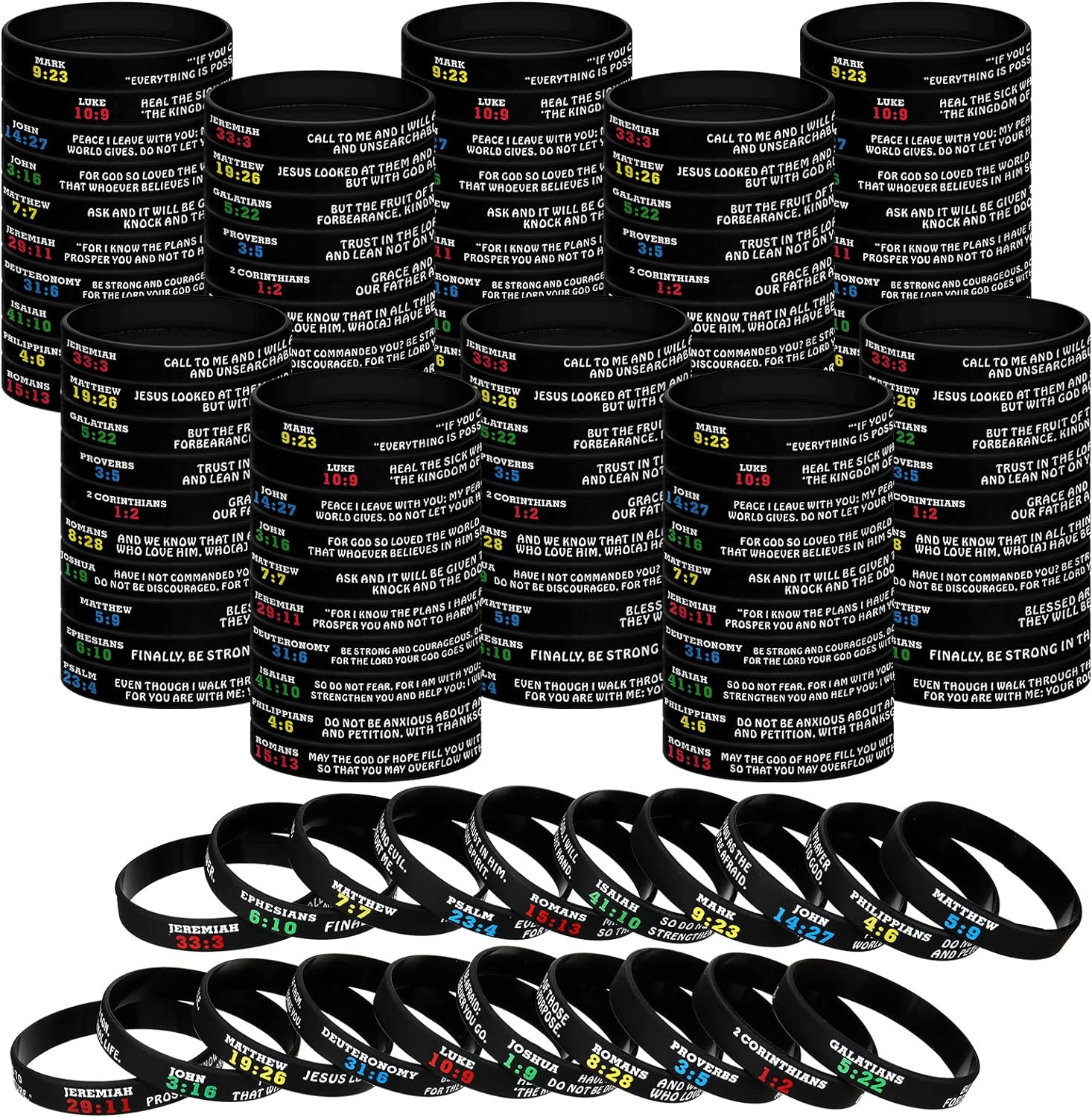 Christian silicone hot sale bracelets bulk